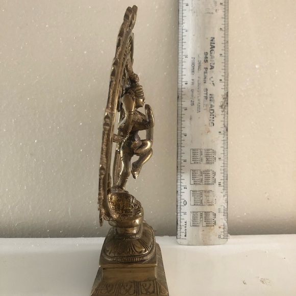 Dancing Shiva brass figure 8โ with outstanding detail, VTG India ๐ฎ๐ณ - Picture 6 of 10